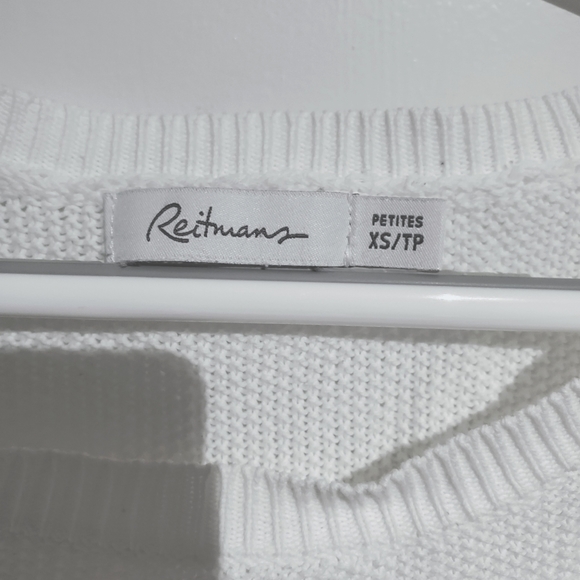 Reitmans Textured Knit Top 100% Cotton- XS - Picture 3 of 7